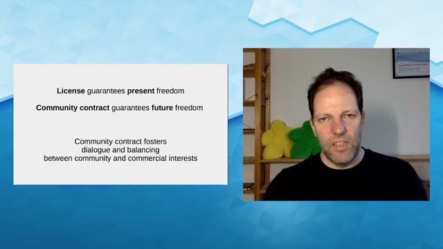 "Protecting against proprietary re-licensing" — FOSDEM 2021 — slide 36