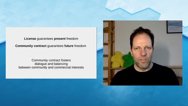 "Protecting against proprietary re-licensing" — FOSDEM 2021 — slide 37