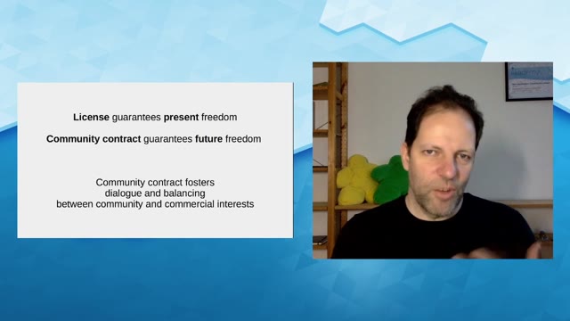 "Protecting against proprietary re-licensing" — FOSDEM 2021 — slide 38