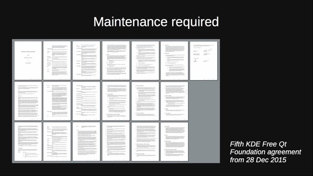"Protecting against proprietary re-licensing" — FOSDEM 2021 — slide 45