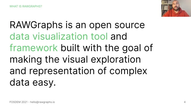 "RAWGraphs — an open visualization framework" — FOSDEM 2021 — slide 5