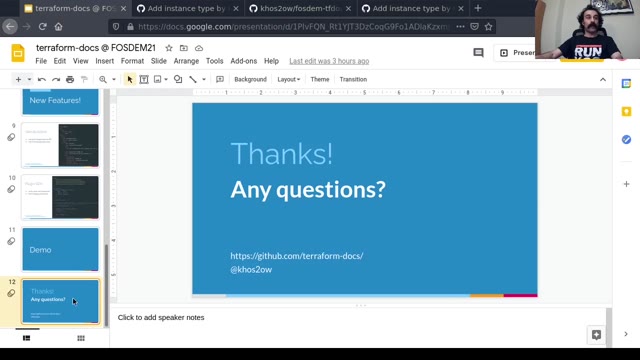"Automate IaC documentations with terraform-docs" — FOSDEM 2021 — slide 25