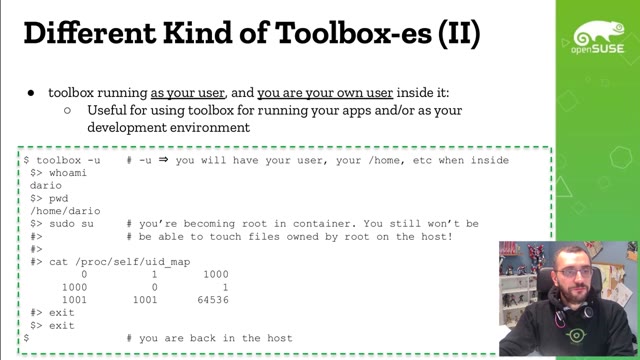 "By the power of toolbox!" — FOSDEM 2021 — slide 14