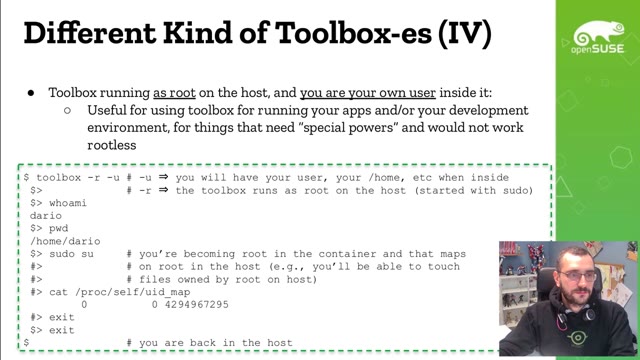 "By the power of toolbox!" — FOSDEM 2021 — slide 15