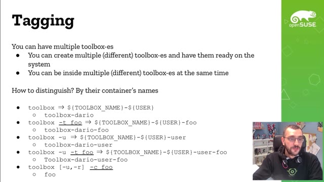 "By the power of toolbox!" — FOSDEM 2021 — slide 16