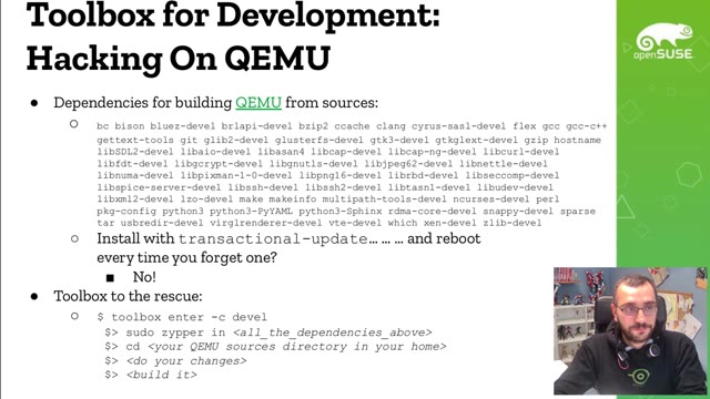 "By the power of toolbox!" — FOSDEM 2021 — slide 23
