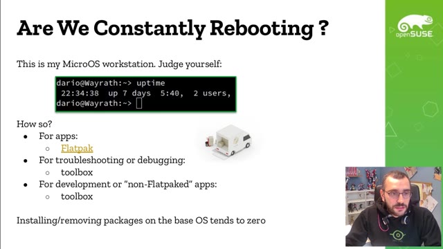 "By the power of toolbox!" — FOSDEM 2021 — slide 8