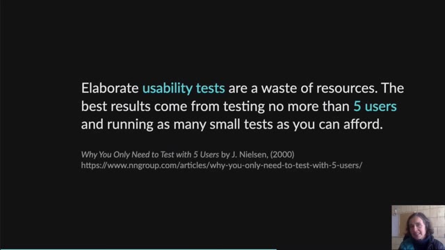 "Why are we scared of user research?" — FOSDEM 2021 — slide 26