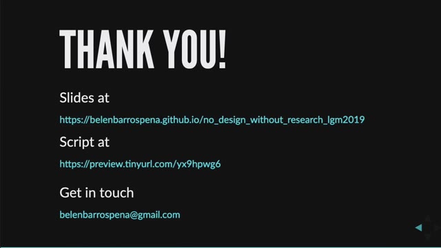 "Why are we scared of user research?" — FOSDEM 2021 — slide 41