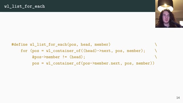 "Zig: the perfect language for a Wayland compositor?" — FOSDEM 2021 — slide 26