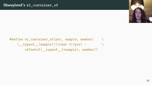 "Zig: the perfect language for a Wayland compositor?" — FOSDEM 2021 — slide 36