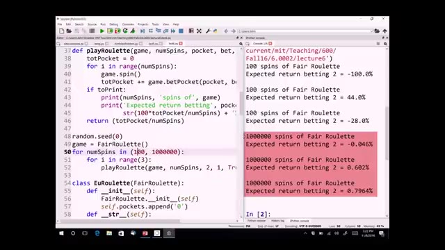 MIT 6.0002 Lecture 6 — "Monte Carlo Simulation" — slide 11