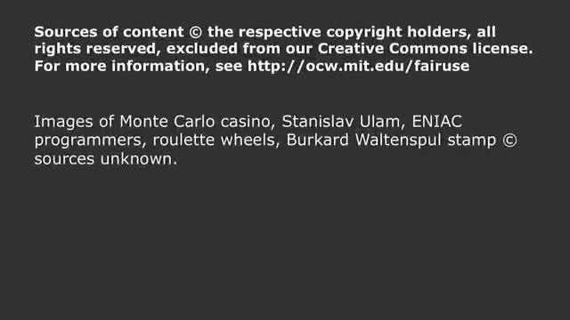 MIT 6.0002 Lecture 6 — "Monte Carlo Simulation" — slide 19