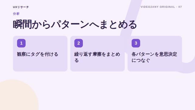 ユーザビリティテスト計画 — UXリサーチ資料 — slide 7